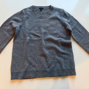 Ann Taylor Grey/Silver Sparkle Sweater, 3/4 sleeve Size M
